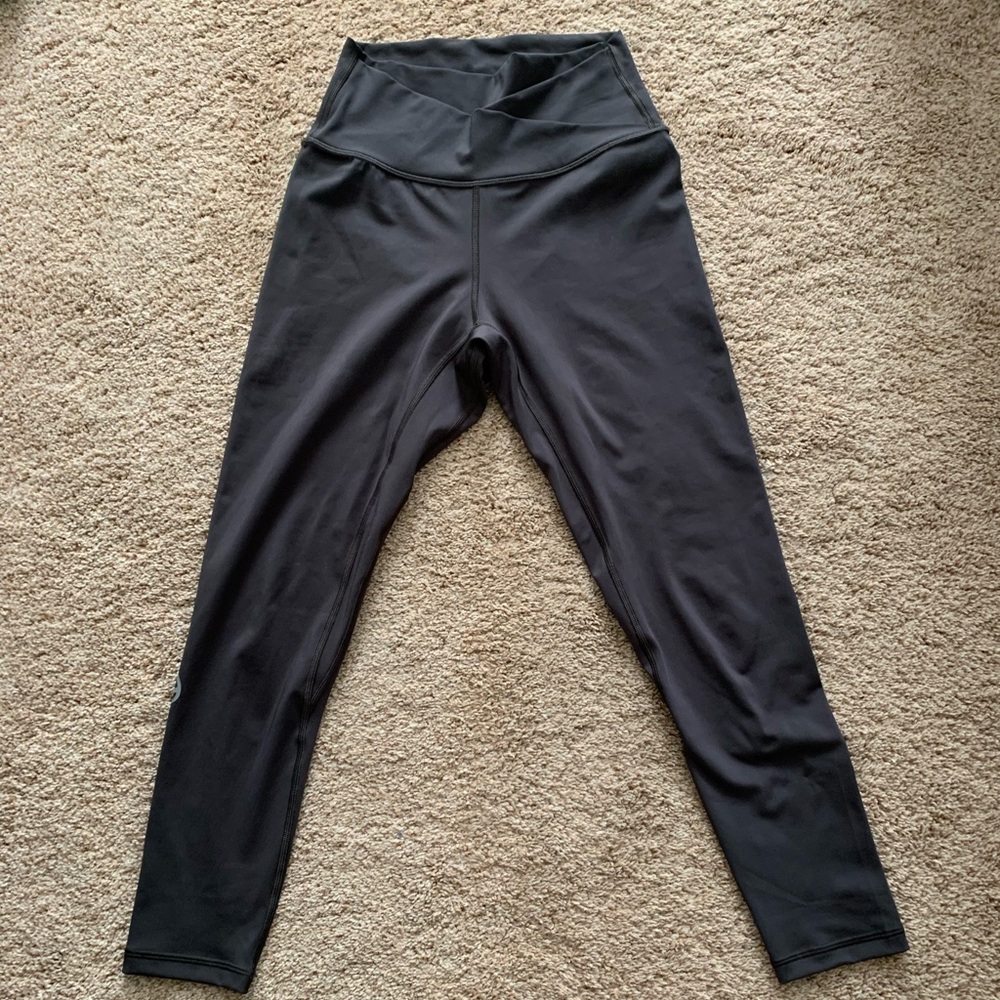 Ptula active leggings- crossover waistband, charcoal gray, small- barely worn!